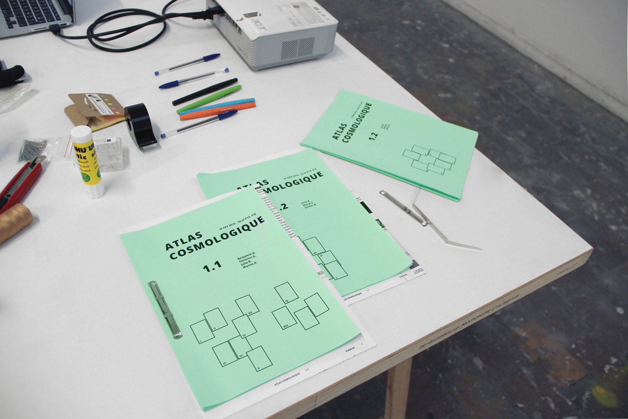 Exemple d'éditions réalisées en print-on-demand suite à des workshop